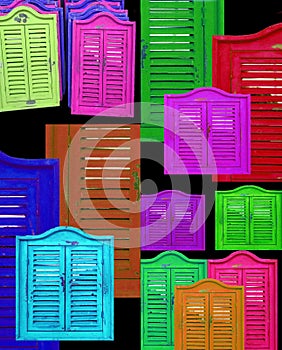 Wooden shutters