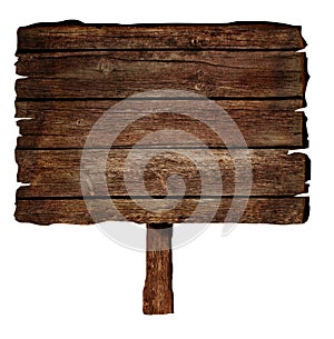 Wooden sign