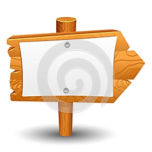 Wooden sign, post, icon, symbol, label