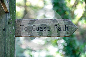 Sign To Coast Path