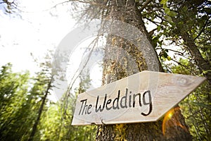 Wedding Ceremony Sign