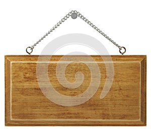 Wooden signboard