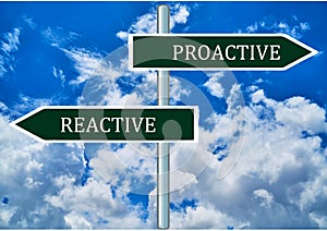 Reactive versus Proactive messages, Behaviour conceptual image