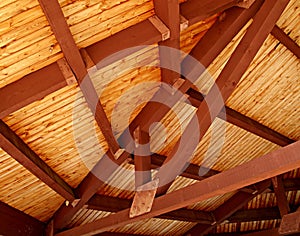 Wooden Slat Ceiling photo