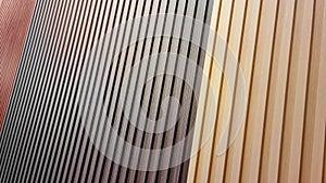 wooden slats. large samples of wood boards, different colors, glazes, textures from various trees to choose in close up view.