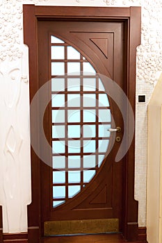 Wooden sliding door