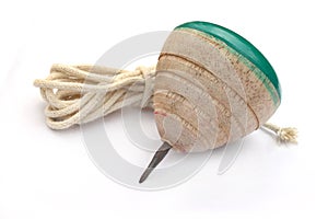 Wooden spinning top