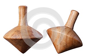 Wooden spinning top