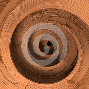 Wooden spiral