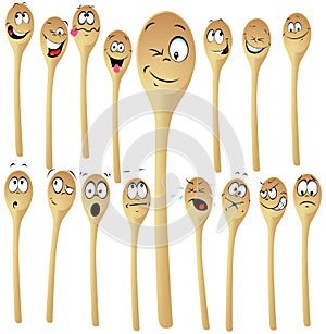 Wooden spoon cartoon