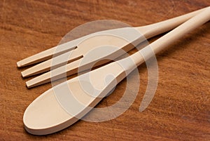 Wooden Spoon and fork