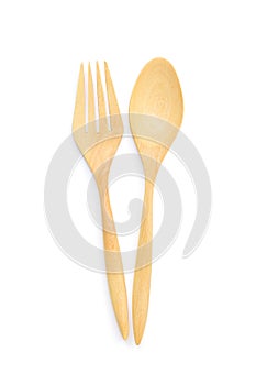 Wooden spoon and fork