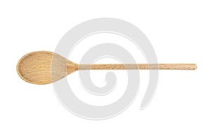 Wooden spoon isolated