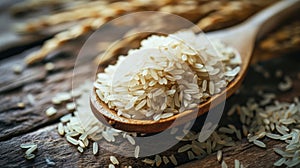 Wooden Spoon with Rice