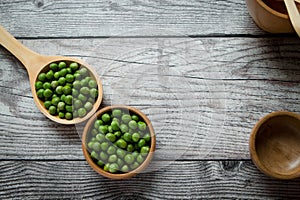 wooden spoons on a rustic table photo