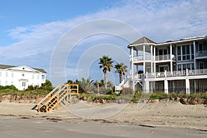 Wooden stair to the beach