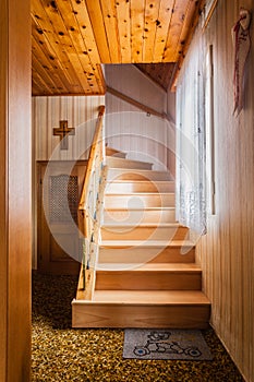 Wooden staircase