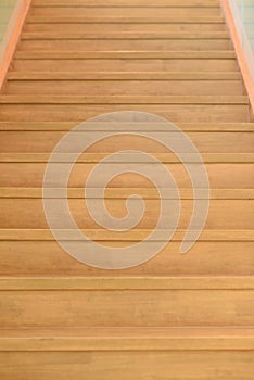 Wooden stairs ascend to heaven