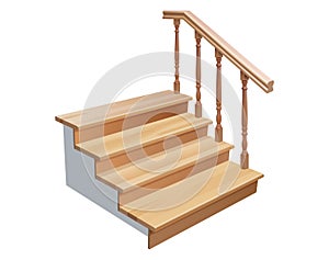 Wooden stairs