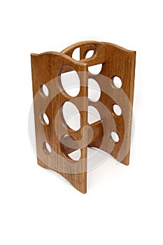 Wooden stand for wine bottles