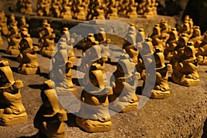 The wooden statues of Buddha/Kannon at Hase-dera temple cave