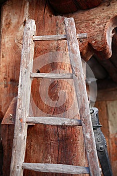 Wooden step ladder