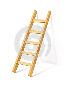 Wooden step ladder photo