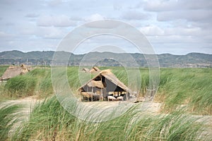 A Wooden Stilt Hut