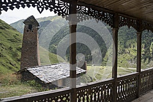 Wooden and stone architecture of Tusheti