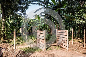 Wooden Structure In A Farm Shamba In Kenya East African