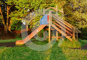 Wooden sturdy slide