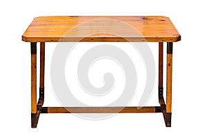 Wooden table.
