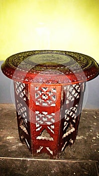 Wooden table handicrafts