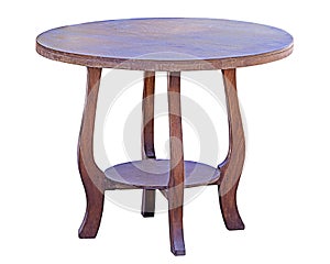 Wooden table isolated