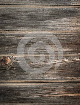 Wooden table made from old shabby planks