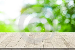 Wooden tabletop perspective for product placement