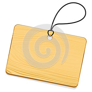 Wooden Tag photo