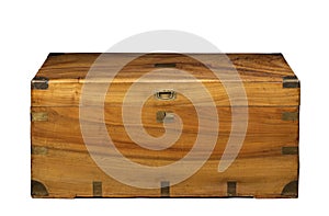 Wooden teak trunk or chest