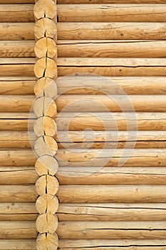 Wooden texture background Wall of blockhouse Rustic fond