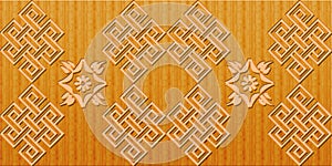 Wooden texture.Decorative geometric floor wood tile. Decorative pattern.Tile mosaic.