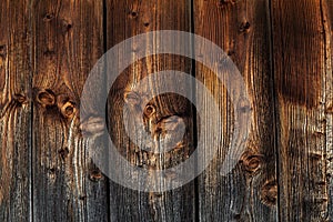 Wooden texture - mountain chalet wall photo