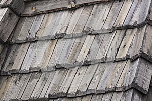 Wooden texture of the roof, wall background