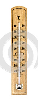 Wooden thermometer