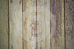 Wooden timber boards or planks in vertical position