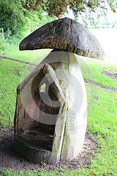 Wooden Toadstool Playhouse.