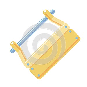 Wooden toolbox Vector icon. Empty open tool box isolated on white background. Element of construction tools. Cartoon