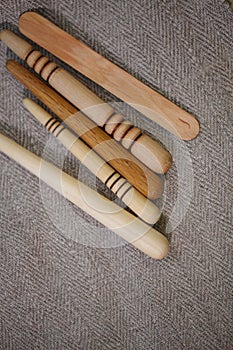 Wooden tools set honey massage equipment
