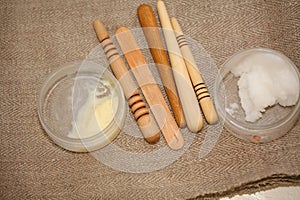 Wooden tools set honey massage equipment