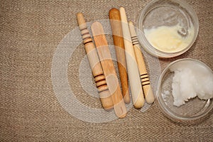 Wooden tools set honey massage equipment