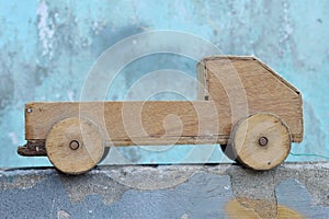 wooden toy car